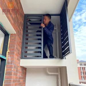 Outdoor Decorative Aluminum Waterproof Folding Air Louver Panel Metal Doors - Foshan Yuchuang Shijia Metal Products Co., Ltd. - China