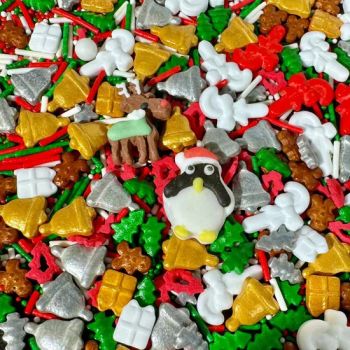 Christmas Sprinkle in Bag/Bottle, Perfect for Chocolate Topper, Ice Cream and Cake Decoration-Penguins - JF Sheet Metal Technology Co., Ltd. - China