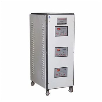 60 KVA Three Phase Air Cooled Voltage Stabilizer, 480V Color Grey Type Automatic Capacity 60 KVA Phase Three Phase Input Voltage - J C Engineers - India