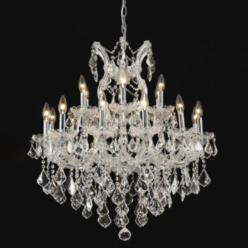 Dining Size Chrome and Clear Maria Theresa Chandelier Crystal Pendant Light - Zhongshan Laiting Lighting Co., Ltd. - China