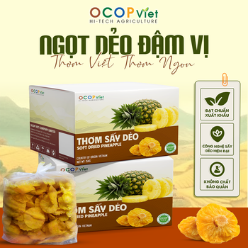 Thơm sấy dẻo - Soft Dried Pineapple Brand Name OCOP Viet Place of Origin Vietnam Packaging Details - OCOP VIET COMPANY LIMITED - Vietnam