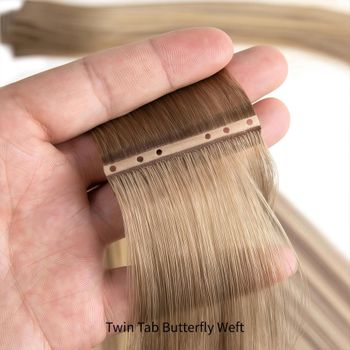 Twin-Tab Butterfly Weft Hair Extensions - Prime Human Hair - China