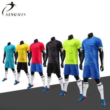 Sublimation Soccer Wear for Training Player in Stock MOQ 1pieces Type T-shirt Origin China Pattern Logo Gender Men's Season - Guangzhou Singmin Sports Goods Co., Ltd. - China