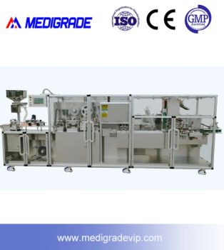 Auto Blister Packing Production Line Grade Auto Control PLC Origin China Material S.S Servo Auto Servo Application - Shanghai Medigrade Industry Co., Ltd. - China