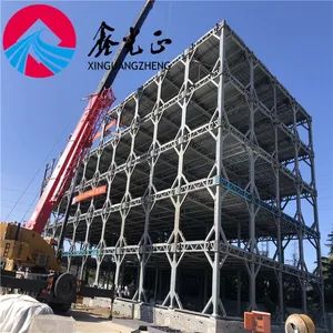Safety Pre Engineering Steel Structure Metal Sheet Roof Concrete Molding Hollow Brick Machine Production Factory Plant - Qingdao Xinguangzheng Consform steel structure Co., Ltd. - China