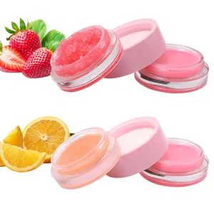 6 Fruit Double-Deck OEM Lip Care Scrub Large/Small Particle Lip Scrub+Lip Mask Clean and Moisturizing Wholesale Lip Scrub - Honglida Technology Company Limited - China