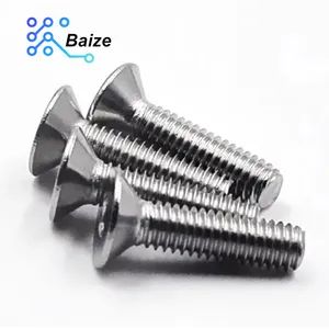 Stainless Steel Hex Socket Countersunk Screw DIN ANSI GB JIS 6.8 Round Head Polishing 300ppm MOQ100 - Guangdong Baize High Technology Co., Ltd. - China