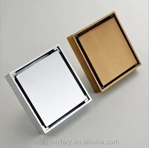 High Quality Antique Chrome Brass Invisible Square Floor Drains - Wenzhou Luxury Home Sanitary Ware Co., Ltd. - China