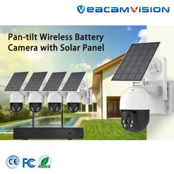 Solar Power WiFi Network Video Recorder Kits 4MP PT Network Camera with Wireless Connectivity - Veacam Electronics Co., Ltd - China