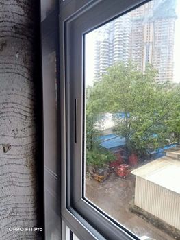 Full Height Aluminium Partition Works with Clear Float Glass (35mm Thick, Up to 1200mm High) - Harishwar Aluminium Works - India