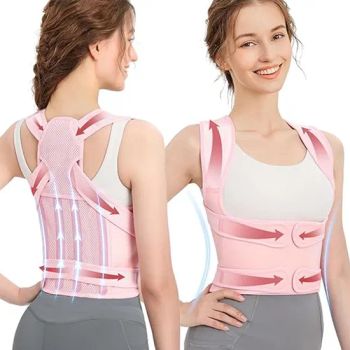 Strap with Waist Support Open Shoulder Sitting Posture Anti Hunchback Corrector Back Strap - NINGBO HOTSION SPORT AND LEISURE PRODUCTS CO., LTD. - China