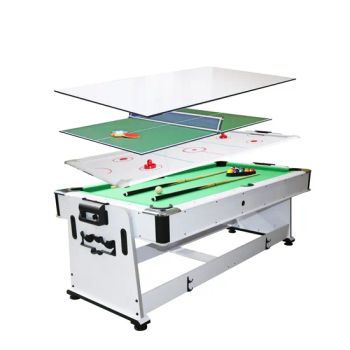 Hot-Selling 7FT 4-in-1 Game Table: Billiards, Table Tennis Tables, Air Hockey & Dining - HUIZHOU STX IMPORT AND EXPORT CO., LTD. - China