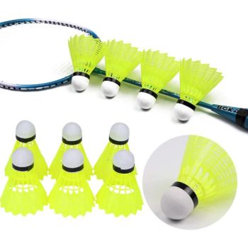 Yellow Nylon Badminton Shuttlecocks with Great Stability Durability Indoor Outdoor Sports Training Balls - HEFEI MERRYBODY SPORTS CO., LTD. - China