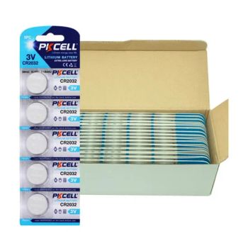 Pkcell Hot Sale Button Cell Cr2032 Battery 3V Coin Cell Batteries 220mAh 2032 Lithium Battery - Shenzhen Pkcell Battery Co., Ltd - China