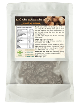 Healthy Snack Shiitake Mushroom Jerky - organic mushroom Shelf Life 12 month Product Origin Vietnam Place of Origin Viet Nam - Như Khuê Lotus Kitchen - Vietnam