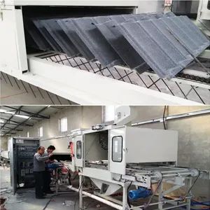 Stone Coat Metal Roof Making Machine 0.3 -0.6 mm Thickness Non Corrosion Stone Coated Tile Production Line - Cangzhou Famous International Trading Co., Ltd. - China
