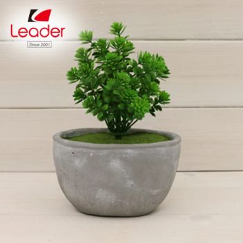 Mini Plastic Lifelike Artificial Plants Green Grass Flower with Pots Artificial Flower Wholesale - Quanzhou Leader Industry Limited - China