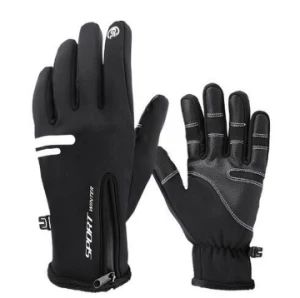 Winter Windproof Waterproof Zipper Cycling Sports Touch Screen Ski Gloves - TAIZHOU HARSOUL IMP. & EXP. CO., LTD. - China