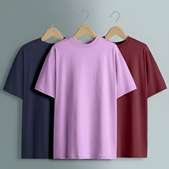 Round Neck Plain T Shirt Fit Relaxed Design Plain Type T-shirt Gender Unisex Material Cotton Neck Style Round Neck Breathability Breathable - Yg - India