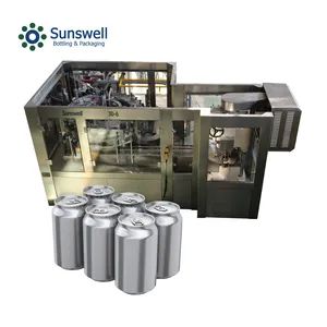 High Quality Single-Room Feeding Surface Type Aluminum Can Carbonated Soft Drink Beer Kvass Juice Filling Machine - Zhangjiagang Sunswell Machinery Co., Ltd. - China