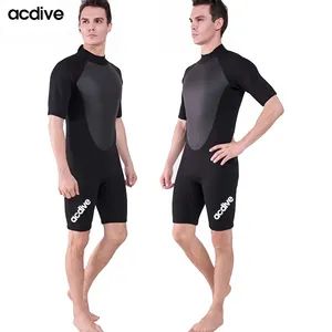 Men 3/2mm Mesh Skin Stretchy Neoprene Shorty Scuba Diving Suits Surfing Kayaking Boarding Customized Wetsuit - Shanghai Acdive Technology Co., Ltd. - China