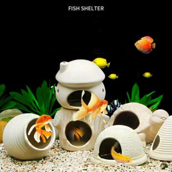 Aquarium Fish Shelter Goby Hide Cave Small Fish Shelter Resin Shrimp Spawn Live Hide Ornament Breeding House for Hamster - Fuzhou Richforth Trade Co., Ltd. - China