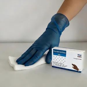 House Cleaning Blue Vinyl Gloves - Shandong Blue Sail Health Technology Co., Ltd - China