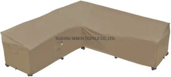 Heavy Duty Outdoor Sectional Sofa Covers, 100"X100" Waterproof 100% 600d Patio Sectional Couch Covers, V-Shaped Lawn Patio Furniture Covers - SUZHOU SENCH TEXTILE CO., LTD. - China