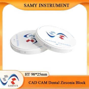 Ht98 25mm 1100MPa and 41 Dental Zirconia Teeth Grinding Consumables Zirconium Discs - Changsha Samy Instrument & Equipment Co., Ltd. - China
