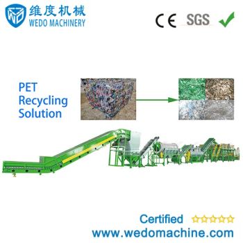 Waste Plastic Pet Bottle Flake/Drum/Pallet/PP/HDPE/LDPE/Rubber/Lump/PVC Pipe/PE Film/Jumbo Woven Bags/Garbage Crushing Crusher Recycling Plant Washing Machine - Wedo Machinery (Zhangjiagang)Co.,Ltd. - China