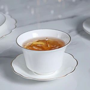 Arabic Bone China Coffee Cup Saucer Origin China Style Simple Certification SGS HS Code 6912001000 Feature Eco-Friendly Model NO. RYB0000292 - Rollin Porcelain Industrial Co., Ltd. - China