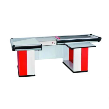 Retail Grocery Store Supermarket Checkout Counters with Belt for Sale - Suzhou Yuanda Commercial Products Co., Ltd. - China