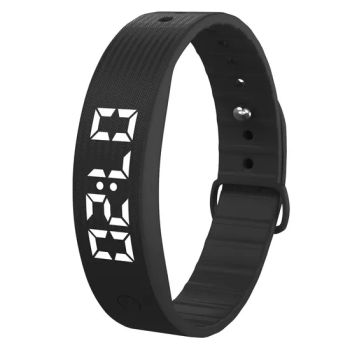 W5sv Smart Bracelet with Sleep Monitor, Vibrating Alarm & Digital Display – Black - Colpoint Technology Limited - China