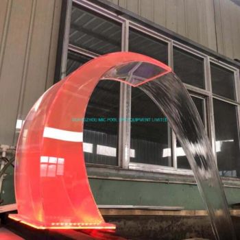 Swimming Pool Garden LED Multi-Color Decorative Massage Waterfall - GUANGZHOU MIC POOL SPA EQUIPMENT LIMITED - China