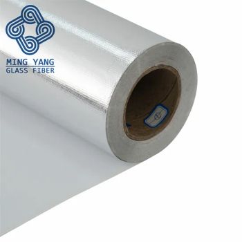 Roof Insulation Material High Temperature Protection Aluminum Coated Fabric - Jiangxi Ming Yang Glass Fiber Co., Ltd. - China