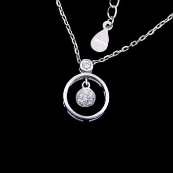 Attractive Cubic Zirconia Bell Chain Silver Choker Necklace for Girl Friend Gift - Shenzhen Chenqi Limited - China