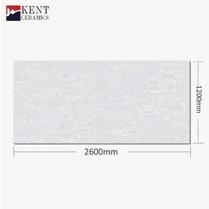 Sintered Stone Slab Grey Light Color 1200X2600mm Artificial Quartz Counter Top Slab - FOSHAN KENT CERAMICS CO., LTD. - China