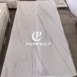Embossed UV Marble Sheet Wall Decor High Glossy Waterproof Marble PVC - Linyi Perfect New Material Co., Ltd - China
