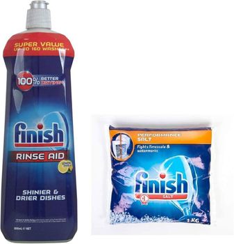 Finish Dual Action Dishwasher Cleaner: Fight Grease & Limescale, Fresh, 8.45 Oz - Smart Agri GmbH - Germany