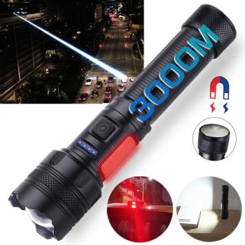 New Magnetic Waterproof COB USB Type-C White laser Light 26650 Battery Rechargeable LED Tactical Torches Flashlights - Skylark Network Co., Ltd. - China