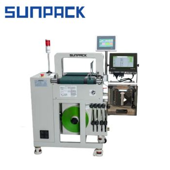 High Tension Color Code Positioning Banding Machine Side Threading Cake Box Strapping Machine - DONGGUAN XUTIAN MACHINE CO., LTD. - China