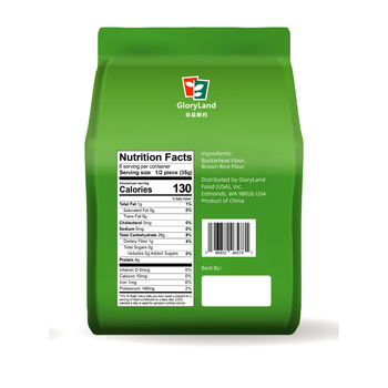 Gluten Free Buckwheat Noodles, No Gluten, Vegan, 2 ingredients - GloryLand Food USA - United States