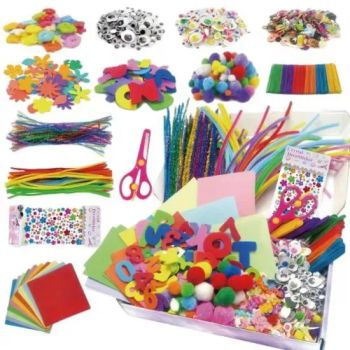 Wholesale 1000PCS Art Supply Set Assorted DIY POM Poms Paper Craft Toys - GOOD SELLER CO., LTD - China