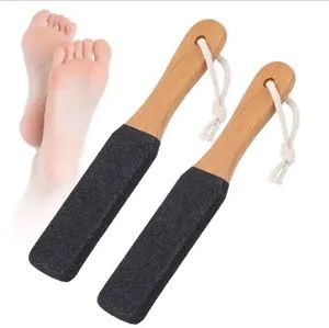 Factory Wholesale Long Handle Professional Double-Sided Foot Remover File Beech Wood Foot Wash Pedicure File - Taixing JEYGO Import Export Co., Ltd. - China