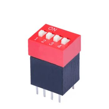 4 Positions 2.54 mm Raised Actuator Extra Height Type DIP Switches - Cixi Ciliang Electronic Co., Ltd. - China