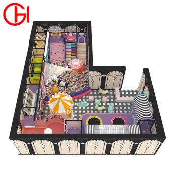 School Play Equipment Candy Themed Indoor/Outdoor Soft Playground for Commercial - Wenzhou Huaguan Amusement Equipment Co., Ltd. - China
