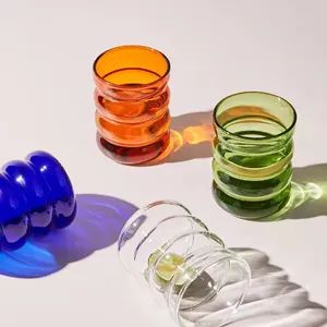 Custom Borosilicate Glass Drinking Water Cup Highball Glass Cup Heat Resistant Single Wall Glass Cup with Straw - GOOD SELLER CO., LTD - China
