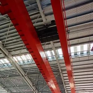 10 Ton Overhead Double Girder Bridge Crane Motor Gear Engine Used for Construction Workshops - Henan Xiqi Industrial Co., Ltd. - China