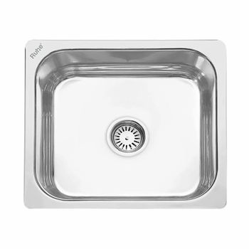Stainless Steel Single Bowl Kitchen Sinks 22X18 Color Silver Shape Rectangular Divider Presence None Material Stainless - R N Marketing - India