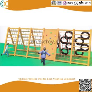 New Design Children Outdoor Wooden Rock Climbing Equipment for Amusement Park - Wenzhou Haoxiang Amusement Toys Co., Ltd. - China